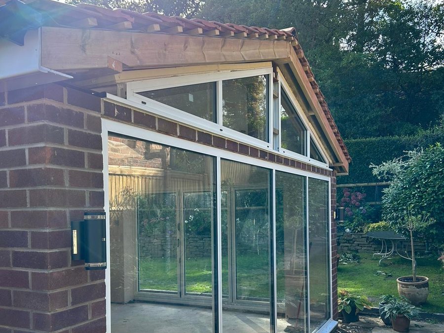 Aluminium windows and bifolds, new build houses